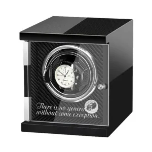 CustomVertical Single Watch Winder Box Wooden Black